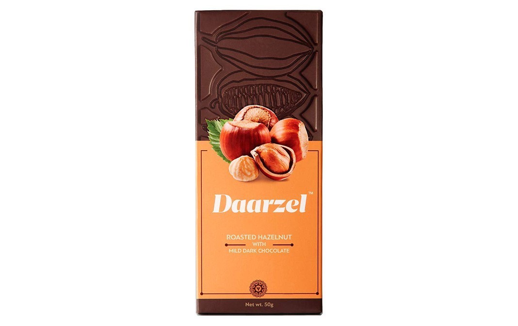 Daarzel Roasted Hazelnut with Mild Dark Chocolate   Box  50 grams